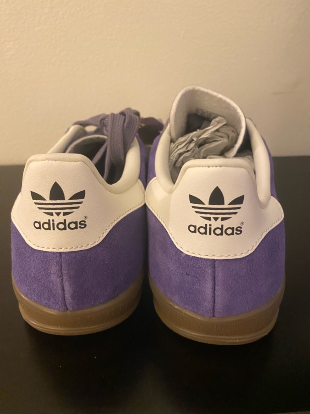 NWT - Adidas Gazelle Lavender Suede Sneakers - Men’s 5 /  Women’s 6 - Picture 6 of 10